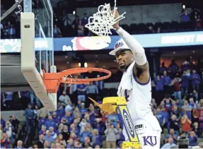  ?? STEVEN BRANSCOMBE/USA TODAY SPORTS ?? Malik Newman scored all 13 of Kansas’ points in the overtime win against Duke to put the Jayhawks into the Final Four.