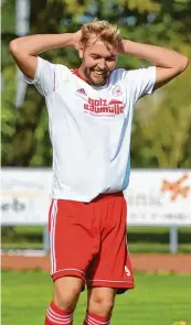  ?? Foto: Rudi Fischer ?? Gegen den Tabellenfü­hrer VfR Neuburg unterlag der MSV mit Andreas Rucht deutlich.