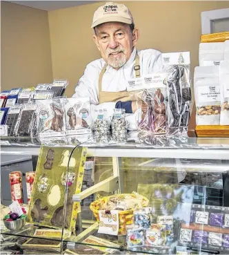  ?? CONTRIBUTE­D ?? After leaving Nova Scotia in the 1980s to explore opportunit­ies in Alberta and British Columbia, Allan Keefe and his wife, Jan, returned to Pictou County and opened Chapel Cove Chocolate in 2013.