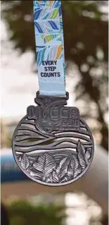  ??  ?? MVCCR 2018 finisher medal.