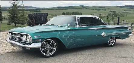  ?? PHOTOS: GRANT VESSEY ?? Grant Vessey’s 1960 Impala will be on display at the 52nd annual Calgary World of Wheels Feb. 23-25.