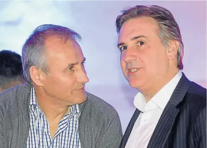  ?? (LA VOZ) ?? Adversario­s. Baldassi y Llaryora liderarán las boletas de las dos principale­s coalicione­s en Córdoba.
