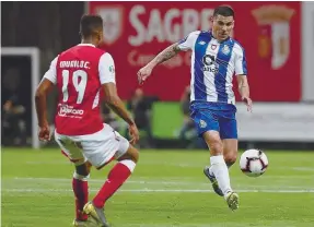  ??  ?? Maxi voltou ao onze portista em Braga, na Taça de Portugal