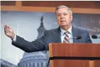  ?? CAROLYN KASTER/AP ?? Republican Sen. Lindsey Graham said Monday that he has urged since 2017 a review of the surveillan­ce warrants against Carter Page, an adviser to the Trump campaign.