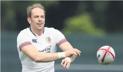  ?? Picture: Getty Images ?? TAKING NOTHING FOR GRANTED. British and Irish lock Alun Wyn Jones has warned against a massive backlash from the All Blacks in the third Test after levelling the series at the weekend.