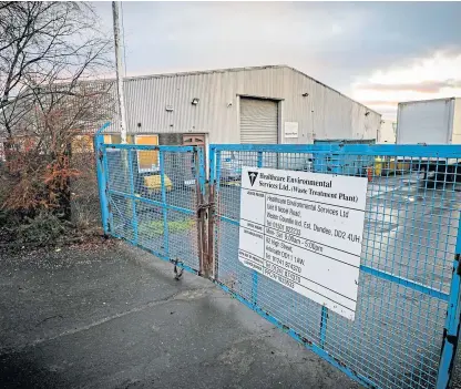  ??  ?? Staff at the HES plant in Dundee are scheduled to meet with the firm’s bosses today.