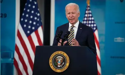  ?? Photograph: REX/Shuttersto­ck ?? Joe Biden in Washington DC on 14 October.