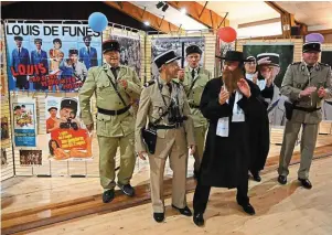  ?? | PHOTO : FRANCK DUBRAY / OUEST FRANCE ?? Une exposition, des animations, Rabbi Jacob, des soeurs et des gendarmes pour fêter les 60 ans du premier Gendarme de Saint-Tropez au Cellier, commune près de Nantes où Louis de Funès a fini ses jours.