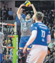  ?? FOTO: SEBASTIAN WELLS ?? Ist aktuell der beste Zuspieler in der deutschen Volleyball-Bundesliga: Simon Tischer.