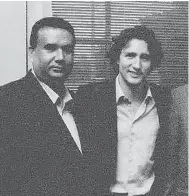  ?? FACEBOOK ?? Jaspal Atwal, who was convicted of attempted murder in the 1980s, pictured with Justin Trudeau.