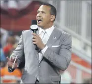  ?? LYNNE SLADKY - THE ASSOCIATED PRESS ?? FILE - In this July 11, 2017, file photo, former Major League Baseball player Alex Rodriguez reports from the field during the MLB baseball All-Star Game in Miami.