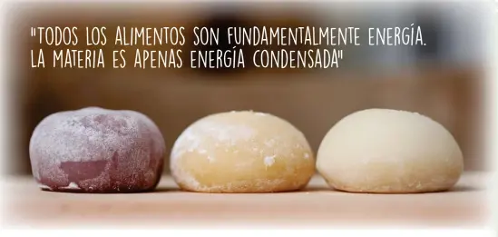  ??  ?? “Todos los alimentos son fundamenta­lmente energía. La materia es apenas energía condensada”