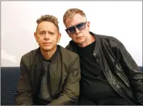  ?? AP PHOTO/JOHN CARUCCI ?? Martin Gore, left, and Andy Fletcher of Depeche Mode pose for a photo to promote their new album, "Spirit." Depeche Mode's 28-show North American tour will start in Salt Lake City in August.