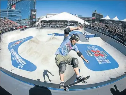  ?? CHRISTIAN PONDELLA/GETTY IMAGES ?? El monopatí park dels X-Games de Barcelona s’instal·larà a l’anella olímpica de Montjuïc