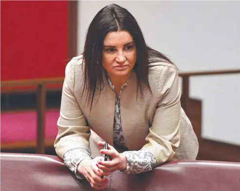  ??  ?? WAITING GAME: Tasmanian Senator Jacqui Lambie will find out on Monday or Tuesday is she has to quit parliament.