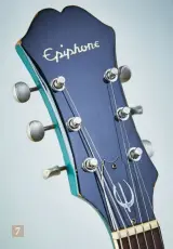  ??  ?? 7. The Epiphone Casino was manufactur­ed at the Kalamazoo factory and is essentiall­y a rebranded version of the ES-330 (the significan­t difference being its elongated headstock and logo) 7