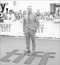  ?? — AFP photo ?? Carell arrives at the premiere of ‘Beautiful Boy’ at the Toronto festival on Friday.