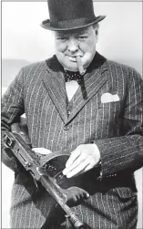  ??  ?? In his battle bowler: Churchill in 1940