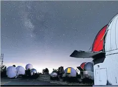  ?? ?? The University of Arizona’s Mount Lemmon SkyCenter.