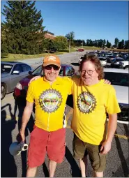  ?? SUBMITTED PHOTO — FRIEND INC. ?? Ride Coordinato­r Kevin Claypoole and Friend, Inc. Executive Director Jim Reece during the 13th annual Brake the Cycle of Poverty Benefit Bike Ride for Friend Inc. Community Services on Aug. 13.