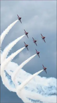  ?? PICTURES: ALISTAIR WILSON ?? The Red Arrows, pictured at the 2012 airshow.