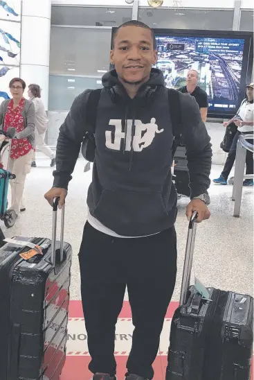  ?? Picture: AAP IMAGE ?? CAVALRY: Sydney Kings import and NBL MVP Jerome Randle arrives in Sydney.