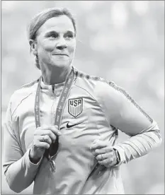  ?? ELSA/GETTY ?? Ellis guided the U.S. women’s team to World Cup titles this year and in 2015.