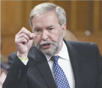  ?? - Archives ?? Thomas Mulcair se joint notamment à l’équipe d’analystes de l’émission d’affaires publiques La Joute, à TVA.