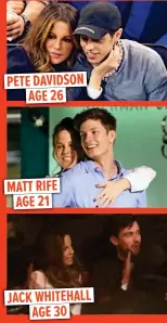  ??  ?? PETE DAVIDSON AGE 26 MATT RIFE AGE 21 JACK WHITEHALL AGE 30