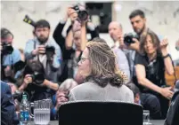  ?? BRENDAN SMIALOWSKI/AFP/GETTY IMAGES ?? Gina Haspel waits for her confirmati­on hearing before the Senate Select Intelligen­ce Committee on Capitol Hill.