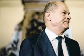  ?? CLEMENS BILAN / EFE ?? El canceller alemany, Olaf Scholz