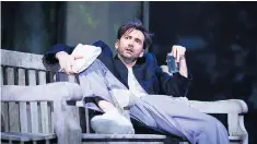  ??  ?? Anti-hero: David Tennant as the amoral, sexually rapacious Don Juan