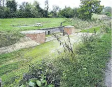  ?? ?? Whitehouse­s (Old Pumping Station) before re-watering.