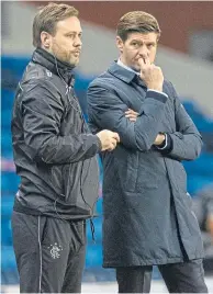  ??  ?? Steven Gerrard and Michael Beale have issues to ponder