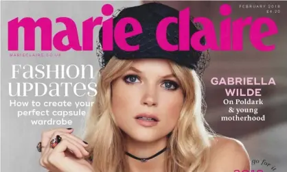  ??  ?? An edition of Marie Claire UK from February 2018. About 35% of the magazine’s circulatio­n is given away. Photograph: Marie Claire