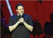  ?? TNS ?? Shane Gillis performs onstage during the 17th Annual Stand Up For Heroes Benefit at David Geffen Hall on Nov. 6, 2023, in New York.