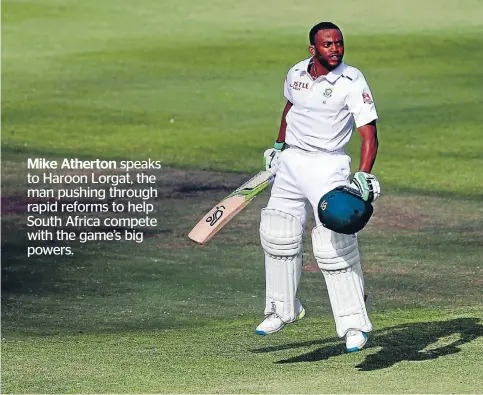  ?? PHOTO: GETTY IMAGES ?? Temba Bavuma’s maiden test century against England this week is a major step towards true racial equality in South African cricket.