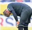  ?? FOTO: DPA ?? Ein Bild des Jammers: Kölns Torwart Timo Horn.