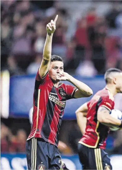  ?? ATLANTA FC ?? Matheus Rossetto celebra un gol con el Atlanta de la MLS.