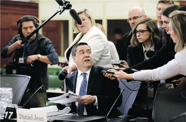  ?? JUSTIN TAN / THE CANADIAN PRESS ?? Daniel Jean, national security and intelligen­ce adviser to the prime minister, prepares to appear at a Commons national security committee.