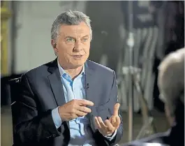  ??  ?? Optimista. El Presidente Mauricio Macri, con datos a favor.