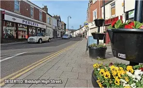  ?? ?? DESERTED: Biddulph High Street.