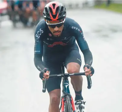  ?? / AFP ?? El ciclista colombiano Daniel Felipe Martínez disputa su primera temporada con el equipo Ineos.