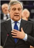  ?? Foto: F. Florin, afp ?? Antonio Tajani ist neuer Europaparl­aments. Präsident des