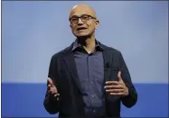  ?? THE ASSOCIATED PRESS ARCHIVES ?? Top executives, including Microsoft CEO Satya Nadella, met Thursday at the White House amid strained ties between the Trump’s administra­tion and the tech industry.