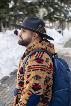  ?? ?? Anthony Planzos models a hat from Kemo Sabe.