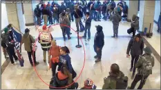  ?? Federal Court Records ?? An image from surveillan­ce video that federal investigat­ors said showed Jean Lavin and Carla Krzywicki in the U.S. Capitol during the Jan. 6 riot, according to federal court records.