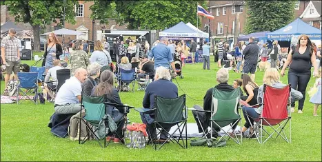  ?? Pictures: Chris Davey ?? The scene on the Recreation Ground for the first Spirit of Tenterden festival last year