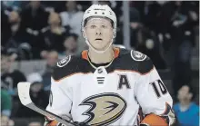  ?? ASSOCIATED PRESS FILE PHOTO ?? The National Hockey League’s 2011 most valuable player Corey Perry will miss the bulk of a regular season for the first time in his career.