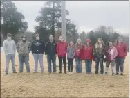  ??  ?? Members of Farmington FFA Chapter who participat­ed in the Wreaths Across America ceremony are Drake Preston, Joey Thompson, Hunter Preston, Seth Horn, Katherine Covera, Jocelynn Chambers, Katelynn Horn, Lauren HoDrakern, Kiera Huff, Esperanza Hufmaster and Astre Dunn.